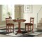 International Concepts 30 in. Round Pedestal Counter Height Table with 2 Emily Counter Height Stools - 3 Piece Set K581-30RT-27-S6172-2 - alternate 1